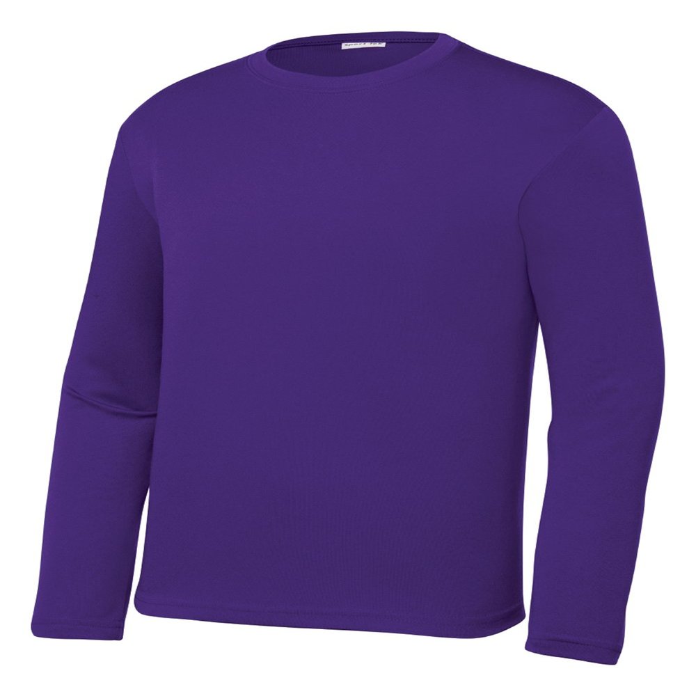 Gravity Threads Youth Long-Sleeve Moisture WickenIng Shirt - Purple - X-Large