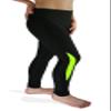 dimok Yoga Pants High-Waist Tummy Control w Hidden Pocket - Black with Variety Inserts (M, Black Green Insert) view 3