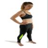 dimok Yoga Pants High-Waist Tummy Control w Hidden Pocket - Black with Variety Inserts (M, Black Green Insert) view 4