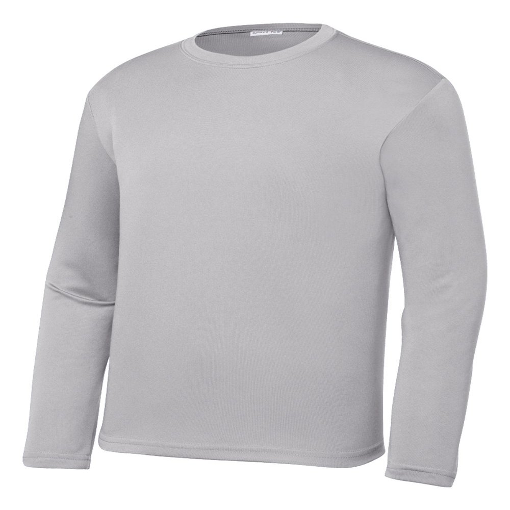 Gravity Threads Youth Long-Sleeve Moisture WickenIng Shirt - Silver - Large