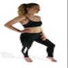 dimok Yoga Pants Leggings High-Waist Tummy Control w Hidden Pocket - Black with Variety Inserts  (S, Black White Insert) view 3