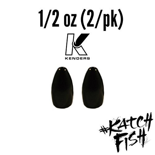 Kenders Outdoors Tungsten Flipping Weights - Black (1/2 oz (2/pk))
