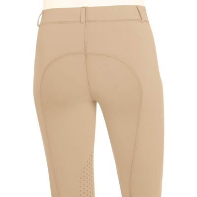 Ovation Ladies Aerowick GripTec Knee Patch Tight, Color: Neutral Beige, Size: SM (26) (470259NEUBE-SML)