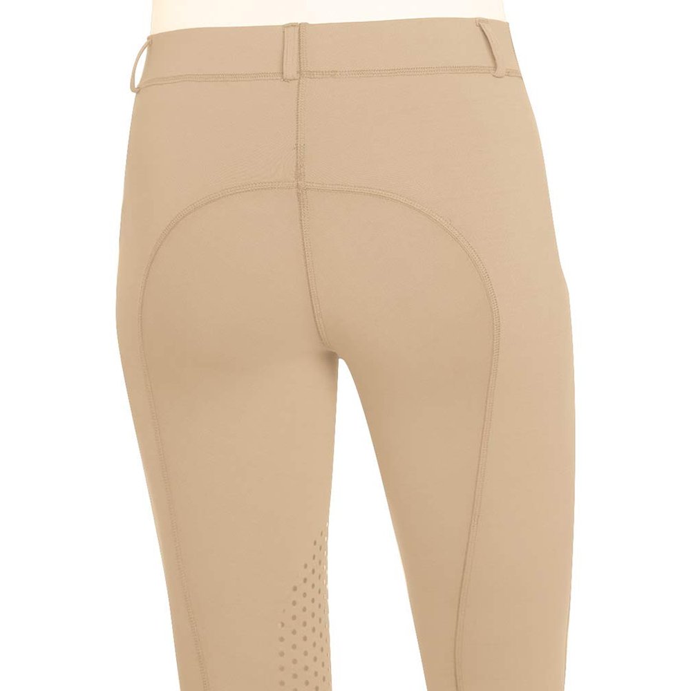 Ovation Ladies Aerowick GripTec Knee Patch Tight, Color: Neutral Beige, Size: SM (26) (470259NEUBE-SML)