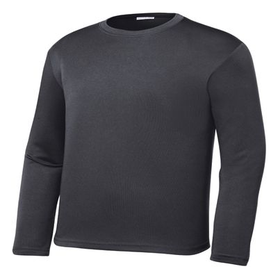 Gravity Threads Youth Long-Sleeve Moisture WickenIng Shirt - Iron Grey - Medium
