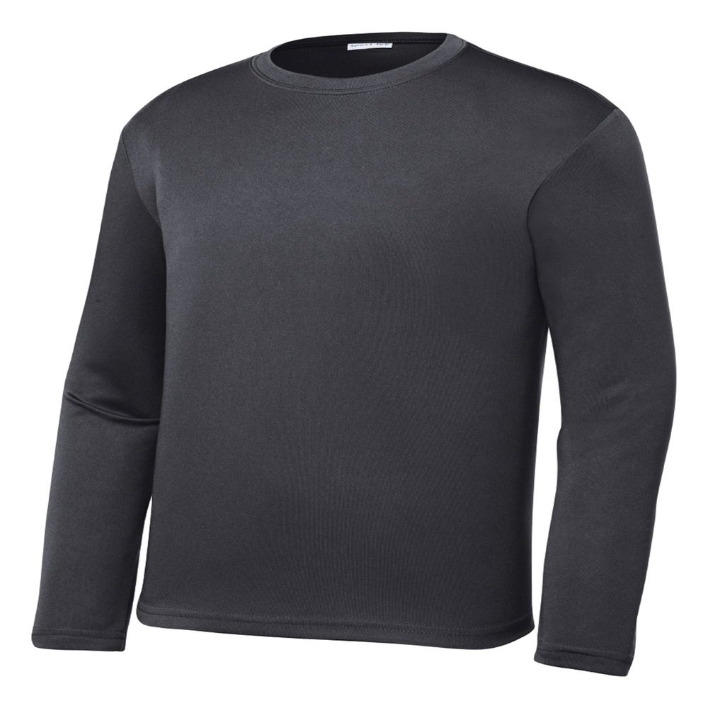 Gravity Threads Youth Long-Sleeve Moisture WickenIng Shirt - Iron Grey - Medium