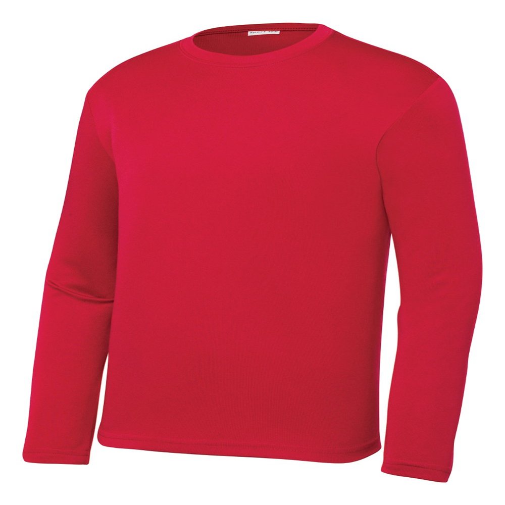 Gravity Threads Youth Long-Sleeve Moisture WickenIng Shirt - True Red - Small