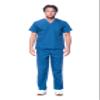 Dagacci Scrubs for Men Set - V-Neck Scrub Top and Cargo Pants - 8 Pockets Men Scrubs Set (X-Small, Caribbean) view 1
