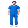 Dagacci Scrubs for Men Set - V-Neck Scrub Top and Cargo Pants - 8 Pockets Men Scrubs Set (Small, Royal Blue) view 1