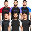 Elite Sports New Item Standard Short Sleeve Compression, Mma, Bjj, No Gi, Cross Training Rash Guar, X-Large, Dark Blue view 1