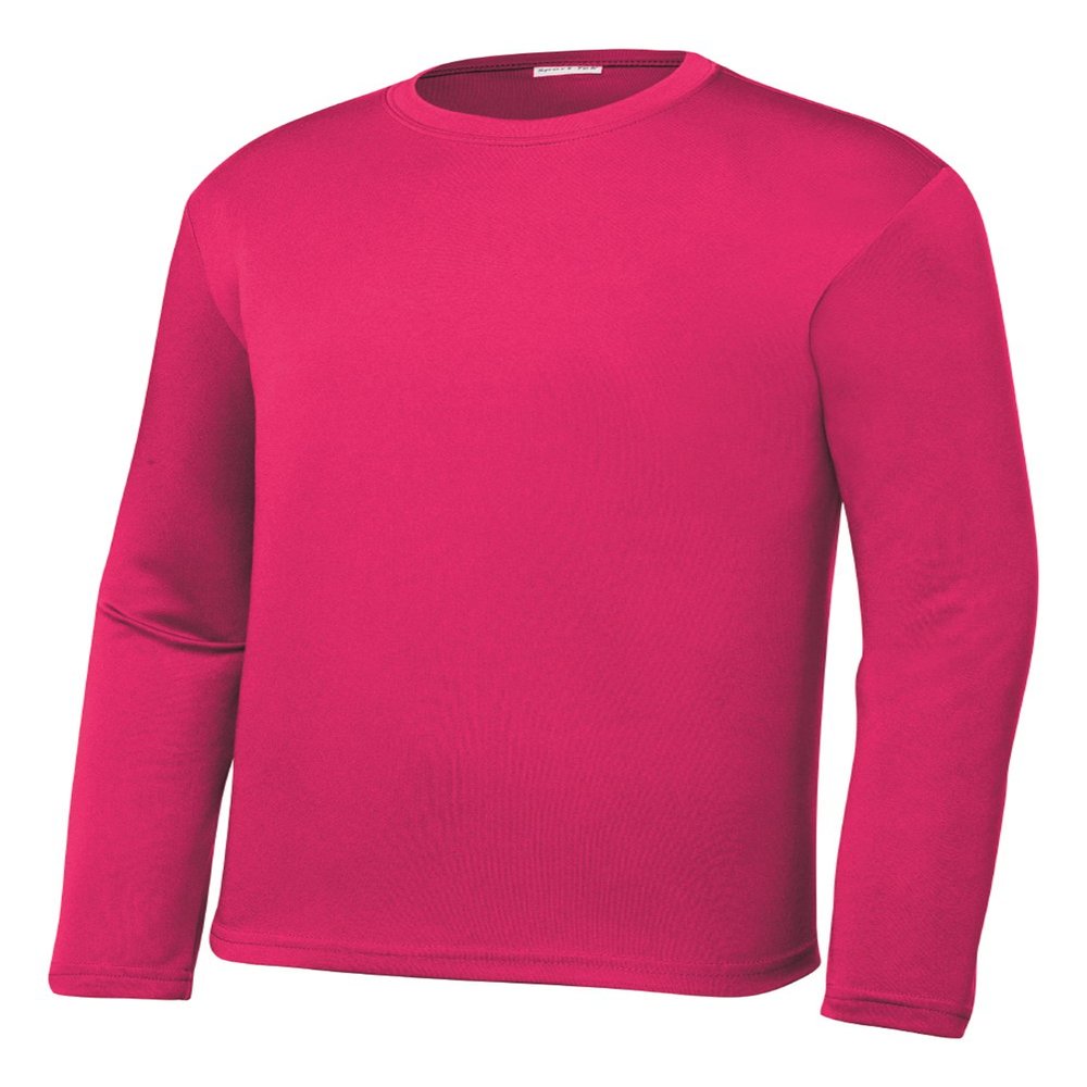 Gravity Threads Youth Long-Sleeve Moisture WickenIng Shirt - Pink Raspberry - X-Small