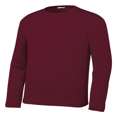 Gravity Threads Youth Long-Sleeve Moisture WickenIng Shirt - Maroon - X-Large