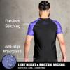 Elite Sports New Item Standard Short Sleeve Compression, Mma, Bjj, No Gi, Cross Training Rash Guard, Large, Purple view 4