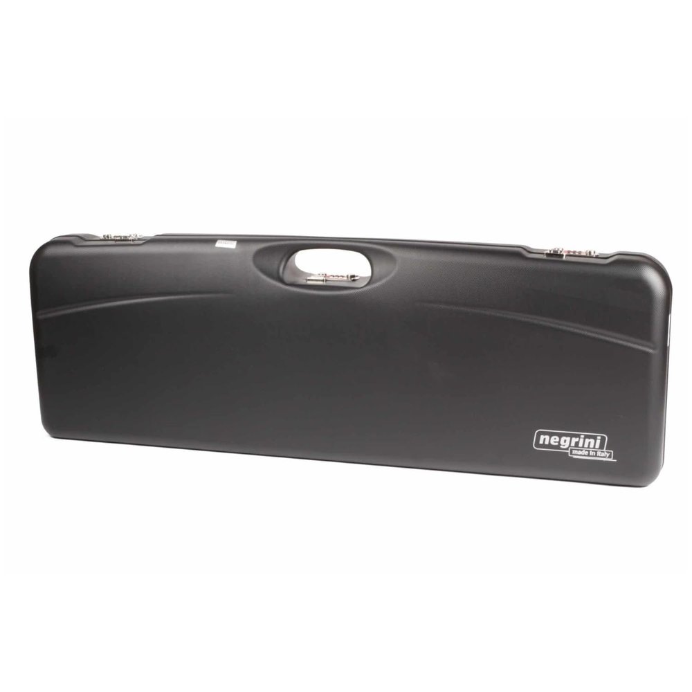 Negrini OU Trap Shotgun Case Airline-Approved Hard Case for 1 Shotgun + 1 Extra Barrel 34 High Rib Black/Bordeaux - 1653R/5003