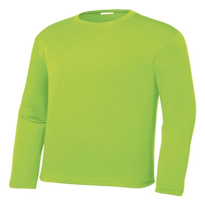 Gravity Threads Youth Long-Sleeve Moisture WickenIng Shirt - Lime Shock - Large