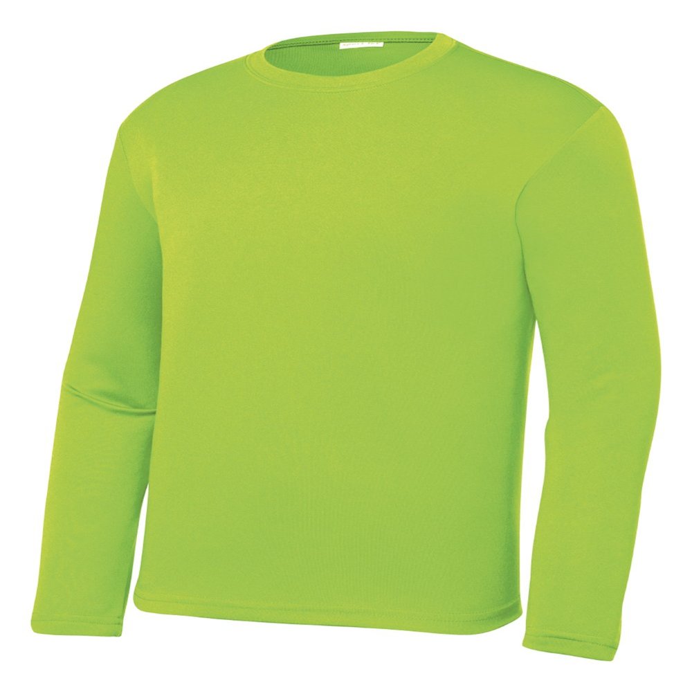 Gravity Threads Youth Long-Sleeve Moisture WickenIng Shirt - Lime Shock - Large