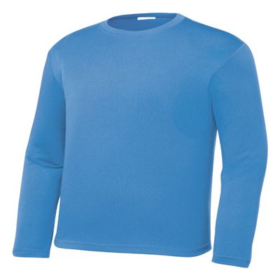 Gravity Threads Youth Long-Sleeve Moisture WickenIng Shirt - Carolina Blue - Large