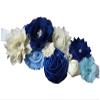nania maternity pregnancy sash for Mon to be baby shower sash flower sash (Royal blue) view 1