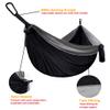 Gold Armour Camping Hammock - XL Double Hammock Portable Hammock Camping Accessories Gear for Outdoor Indoor with Tree Straps, USA Based Brand (Black and Gray) view 3