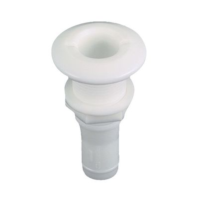 Perko 1/2" Thru-Hull Fitting f/Hose Plastic MADE IN THE USA