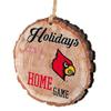 FOCO NCAA Louisville Team Wood Stump Ornament view 1