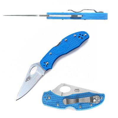 Firebird GANZO F759M Pocket Folding Knife 440C Stainless Steel Blade Anti-Slip Handle with Clip Fishing Camping EDC Utility Pocket Knife (Blue)