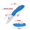 Firebird GANZO F759M Pocket Folding Knife 440C Stainless Steel Blade Anti-Slip Handle with Clip Fishing Camping EDC Utility Pocket Knife (Blue) view 3