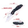 GANZO Firebird F759M Pocket Folding Knife 440C Stainless Steel Blade Nylon Glass Fiber Anti-Slip Handle with Clip Tactical Survival Fishing Camping EDC Knife (Black) view 3