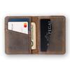 PEGAI Personalized 100% Leather Bifold Wallet for Men with Credit Card Holder | Minimalist Wallet for Men, Handmade Slim Wallet | Knox (Chestnut) view 2