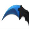 Snake Eye Tactical Karambit Style Full Tang Neck Knife Outdoors Camping Fishing Hunting (Blue) view 4