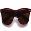 80's Classic Horned Rim Vintage Polarized Anti-Glare 100% UV Protection Sunglasses for Women and Men with Spring Hinges view 2