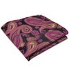 ciciTree 12"x 12" Men's Paisley Pocket Square Purple Jacquard Woven Gift view 3