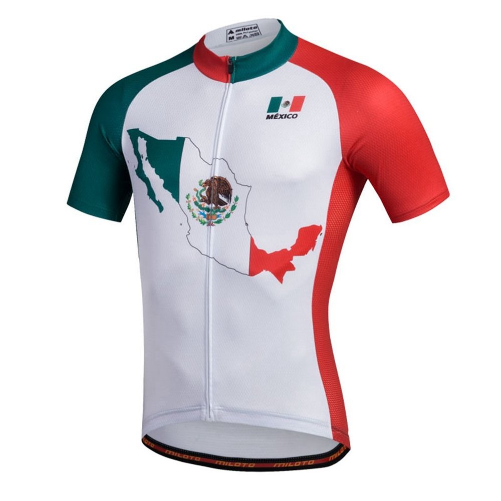 Uriah Men's Cycling Jersey Short Sleeve Reflective Mexico Style Size L(CN)