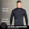 Elite Sports New Item Full Long Sleeve Compression, Mma, Bjj, No Gi, Cross Training Rash Guard, Large, Black view 4