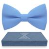 Bow Tie House Classic Pre-Tied Bow Tie Formal Solid Tuxedo (Small, Light Blue) view 1