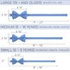 Bow Tie House Classic Pre-Tied Bow Tie Formal Solid Tuxedo (Small, Light Blue) view 4