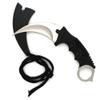 Snake Eye Tactical Karambit Style Full Tang Neck Knife Outdoors Camping Fishing Hunting (Silver) view 3