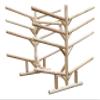 8-Place 2 Canoes + 6 SUP Log Rack, Freestanding Kayak Racks for Outdoor Storage, Canoe Stand, Surfboard Racks, SUP Paddle Board Storage Stand, Heavy Duty Canoe Boat Rack, Surfing Board - Natural view 1