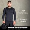 Elite Sports New Item Full Long Sleeve Compression, Mma, Bjj, No Gi, Cross Training Rash Guard, X-Large, Black view 3