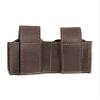 New Barsony Brown Leather Revolver Double Speed Loader Pouch for 6 Shot .44 Mag view 4