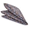 ciciTree 12"x 12" Men's Paisley Pocket Square Gray Jacquard Woven Gift view 1