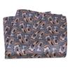 ciciTree 12"x 12" Men's Paisley Pocket Square Gray Jacquard Woven Gift view 2