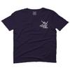 0012. Good Vibe Bones Hand Shaka Cool Vintage Hipster Graphic for Men T Shirt (Navy Blue, 2X-Large)