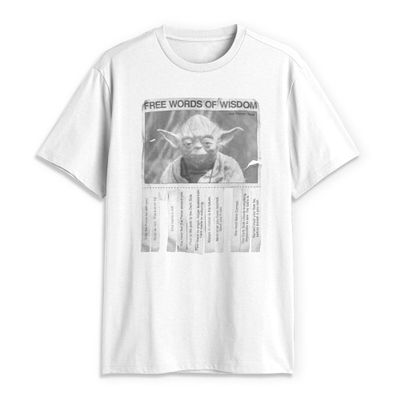 Star Wars Mens Regular Vintage Inspired Graphic Tees T-Shirt, White, Small
