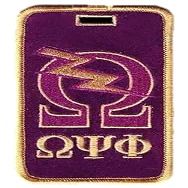 Omega Psi Phi Fraternity Embroidery Id/luggage Tag