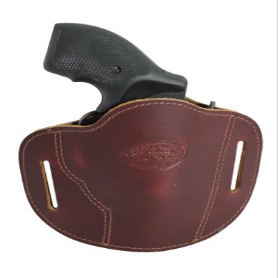 Barsony Burgundy Leather Pancake Slide Holster for Taurus 651; 850 Right