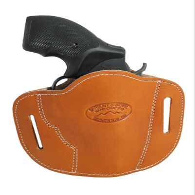 Barsony Saddle Tan Leather Pancake Slide Holster for S&W Bodyguard 38 Left