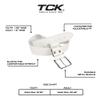 TCK Baseball/Softball Adult Belt & Socks Combo Set (White, Large) - White,Large view 3
