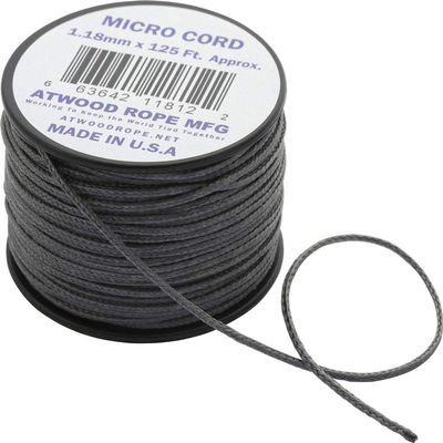 Atwood Rope Micro Cord 1.18mm Thickness 38m Length, grey