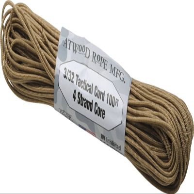 Atwood Rope 44011 Mountain Climbing Outdoor Versatile Rope Tactical Cord Tan 0.09 inch (2.4 mm) Thickness